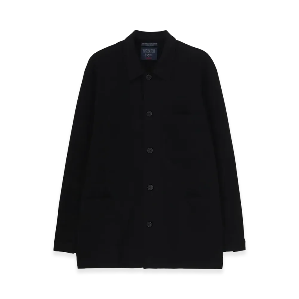 Yohji Yamamoto POUR HOMME Regulation French Terry Shirt Jacket "Black"