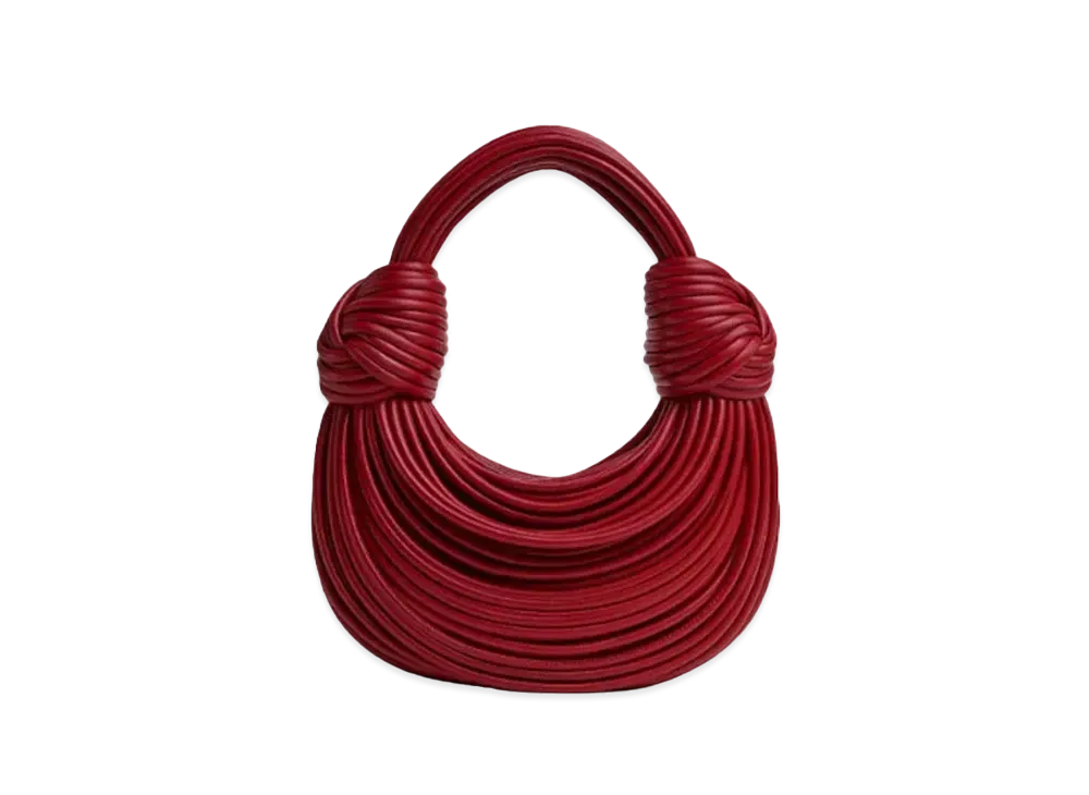 Bottega Veneta Double Knot Hand Bag "Dark Red"