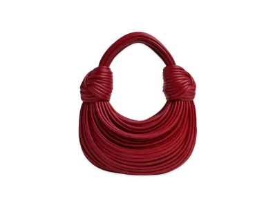 Bottega Veneta Double Knot Hand Bag "Dark Red"