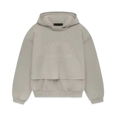 FEAR OF GOD ESSENTIALS Nylon Fleece Hooded Sweater "Seal"