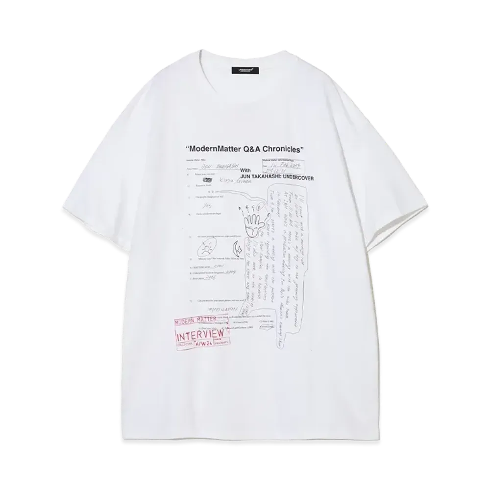UNDERCOVER x Modern Matter Q&A of Jun Takahashi Tee "White"