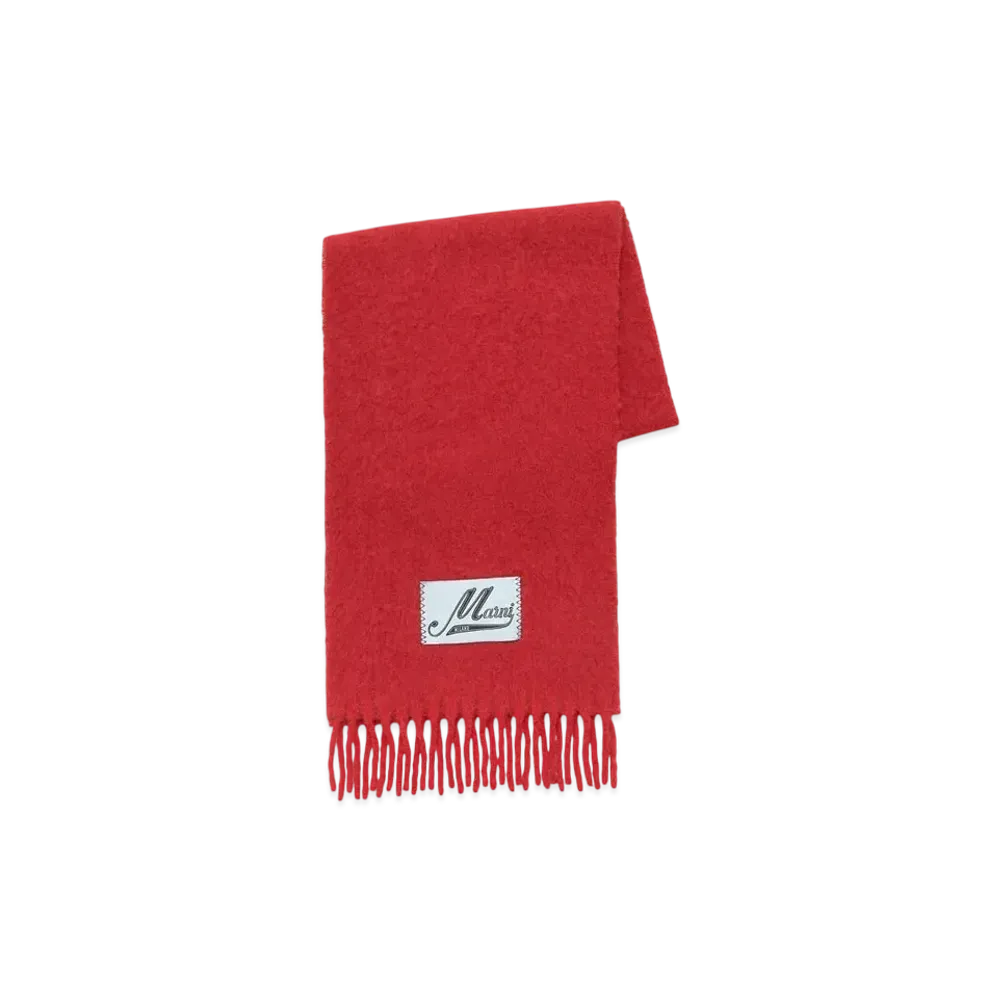 Marni Alpaca Scarf "Red"