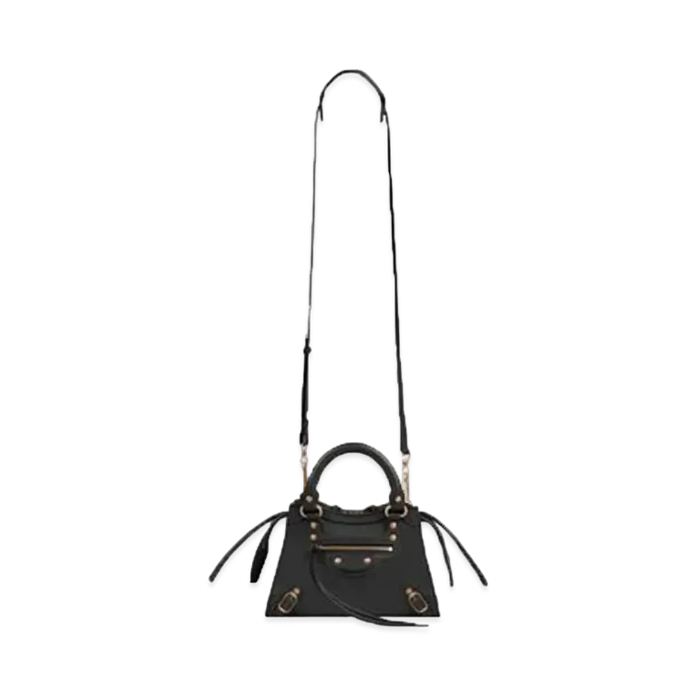 BALENCIAGA Women's Neo Classic Mini Top Handle Bag "Black"