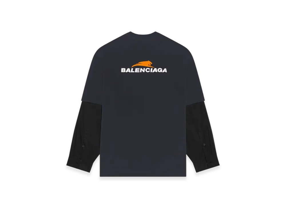 BALENCIAGA Women's Year of the Tiger Layerd T-Shirt "Black"
