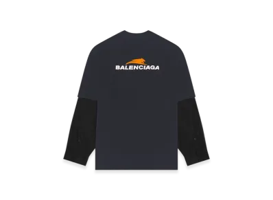 BALENCIAGA Women's Year of the Tiger Layerd T-Shirt "Black"