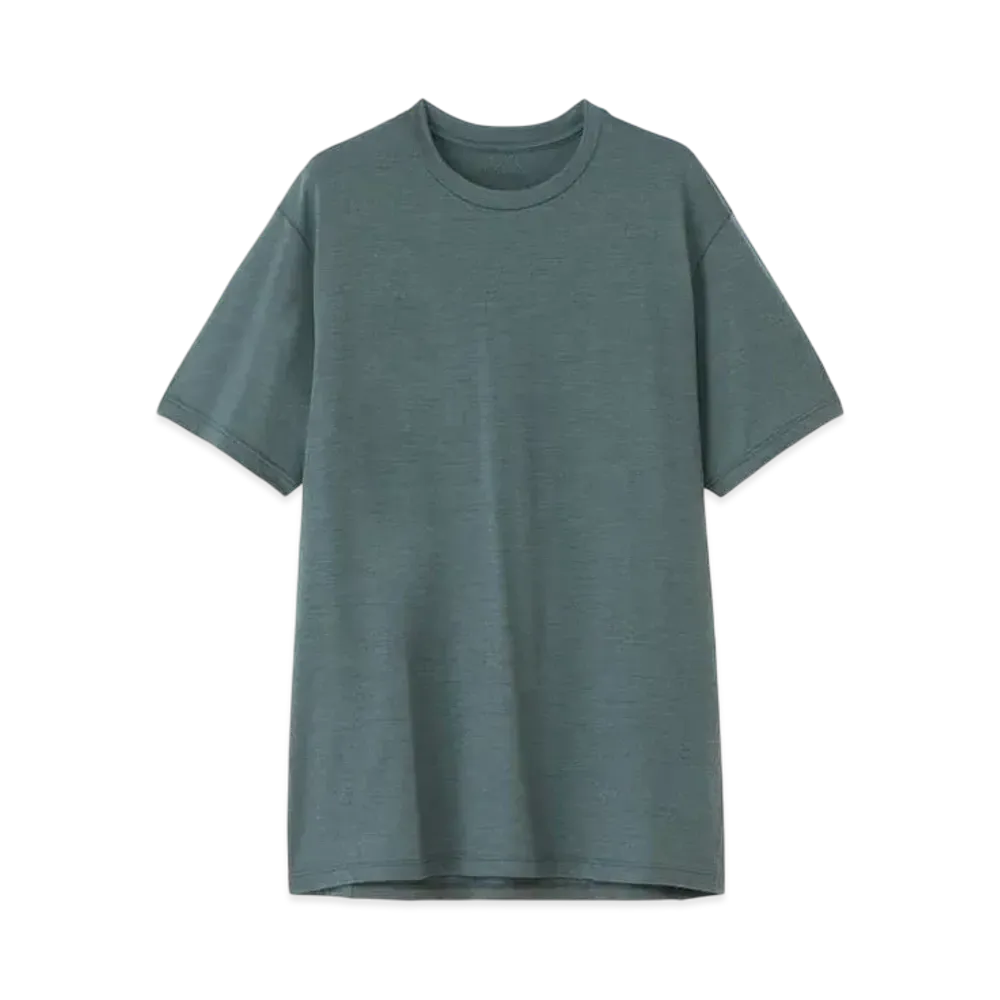 Goldwin Fast Run Hybrid Wool T-Shirt (Unisex) "Dark Chacoal"