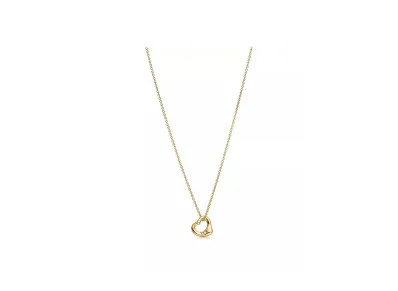 Tiffany & Co. Elsa Peretti Open Heart Pendant "Yellow Gold/Diamond"