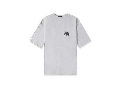 BALENCIAGA FBI Oversized T-Shirt "Heather Grey Black"