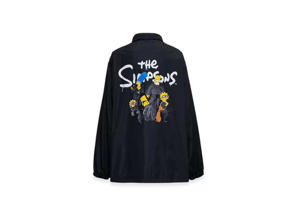 BALENCIAGA The Simpsons Oversized Rain Jacket "Black"
