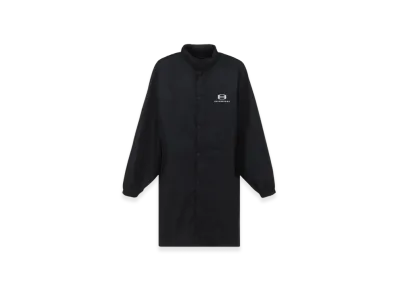 BALENCIAGA Logo Intarsia Raincoat "Black"