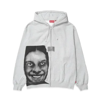 Supreme x Aphex Twin Zip Up Hooded Sweashirt "Heather Grey"