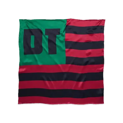 DENIM TEARS DT Flag Silk Scarf "Red/Green"