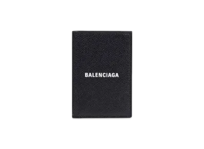 BALENCIAGA Cash Vertical Bifold Wallet "Black"
