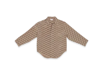 BALENCIAGA Women's BB Monogram Minimal Shirt "Beige"