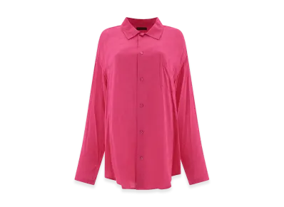 BALENCIAGA Women's Shirt With Jacquard Logo "Rose"