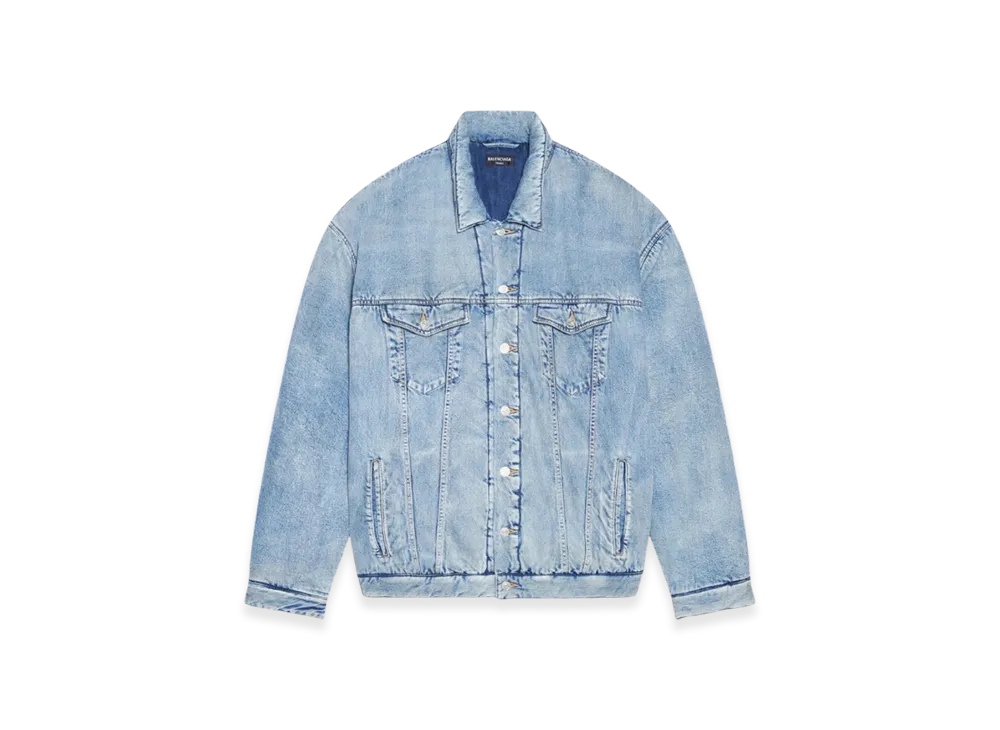 BALENCIAGA Padded Japanese Denim Jacket "Indigo"