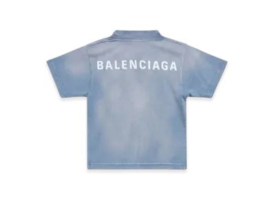 BALENCIAGA Kids Back T-Shirt "Blue"