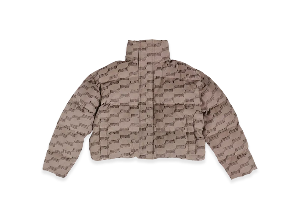 BALENCIAGA Women's BB Monogram Puffer "Beige"