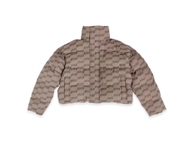 BALENCIAGA Women's BB Monogram Puffer "Beige"