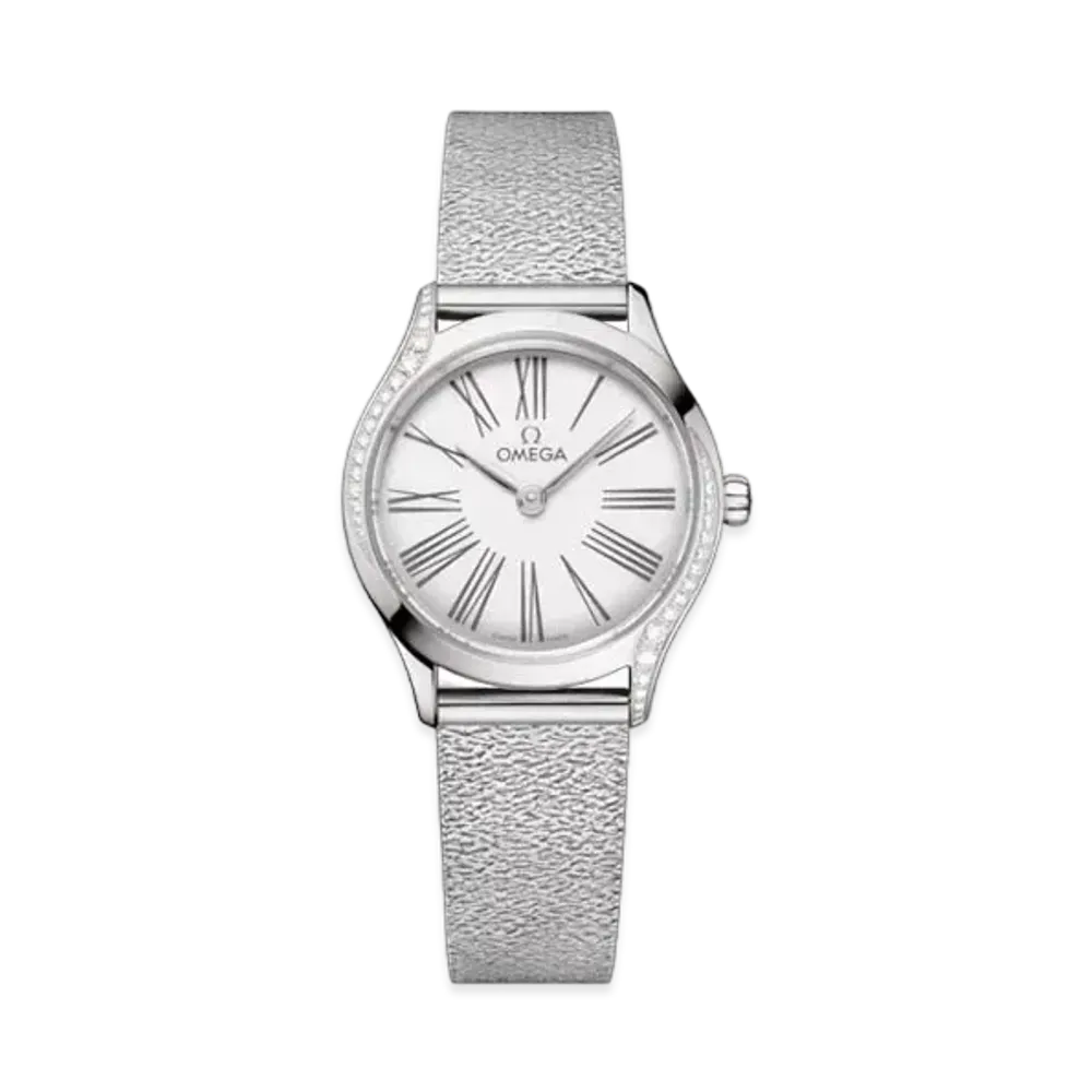 OMEGA De Ville Mini Tresor Diamonds 26MM "Stainless Steel/White/Grey" 428.15.26.60.04.001