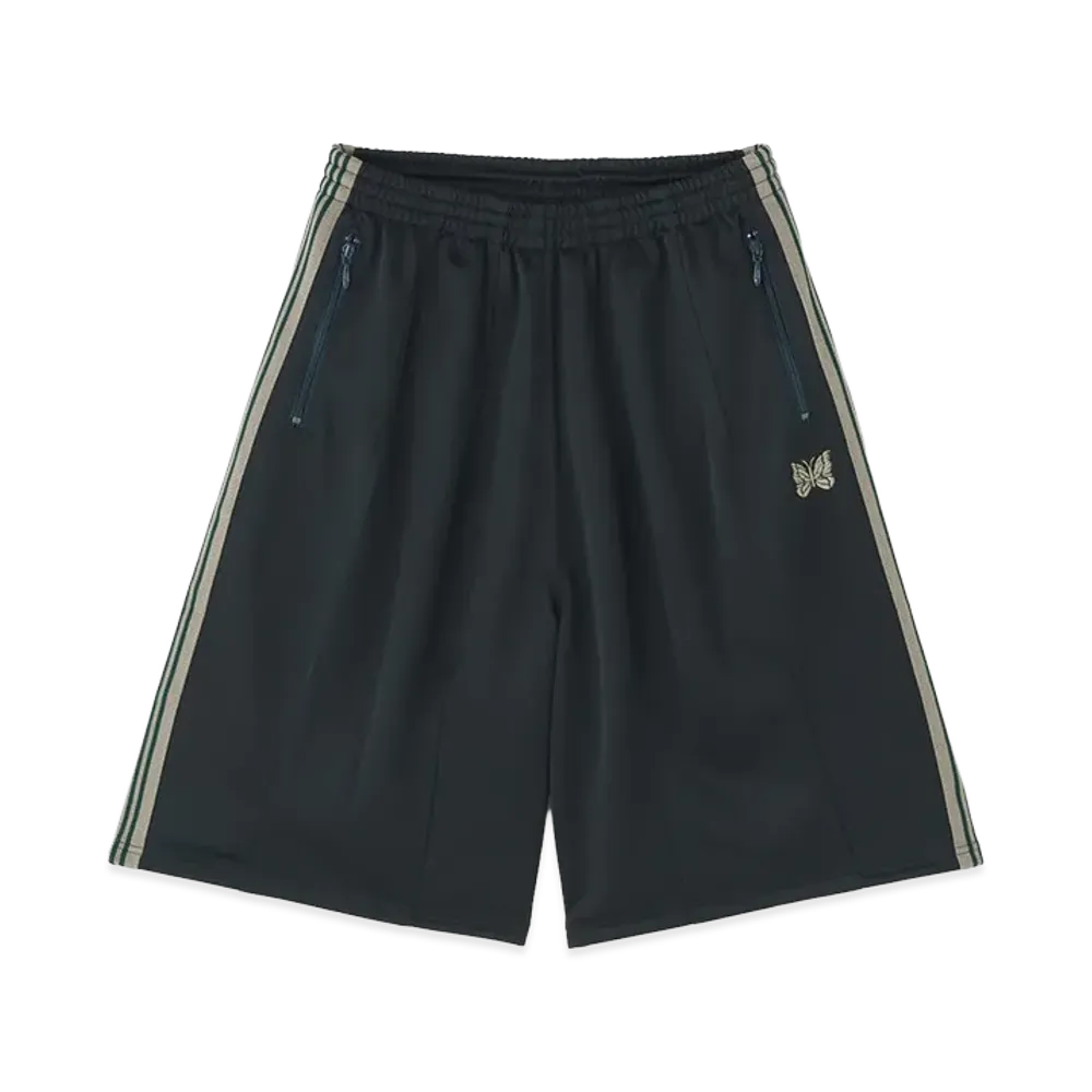 NEEDLES x LHP H.D.Track Pant Shorts - Poly Smooth "Olive"