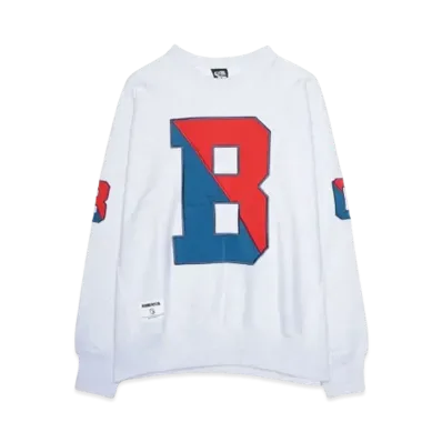 BILLIONAIRE BOYS CLUB APPLIQUE LOGO SWEATSHIRT B "ASH GRAY"