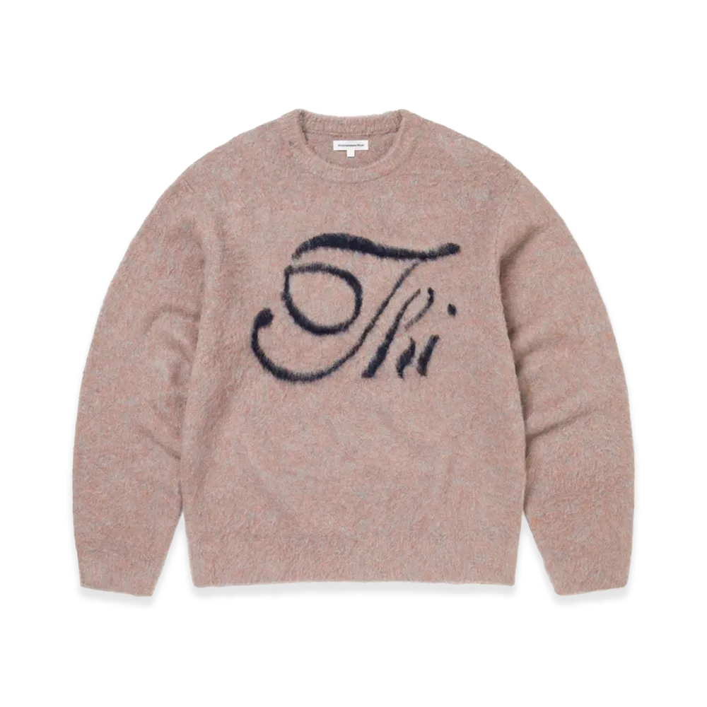 thisisneverthat THI Logo knit Sweater "Dusty Pink"