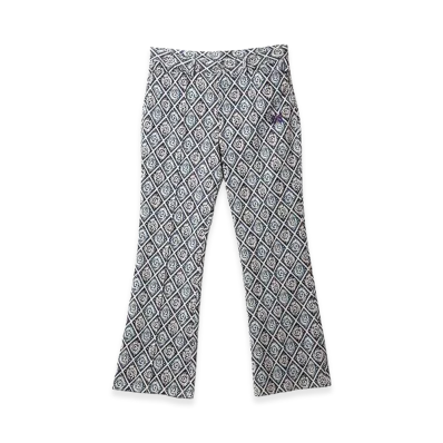 NEEDLES Boot-Cut Jean - Poly Jacquard "Blu/Ppl"