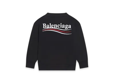 BALENCIAGA Kids Political Campaign Sweatshirt "Black"