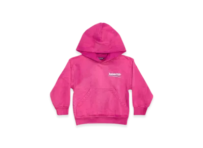 (Kids) BALENCIAGA Political Campaign Hoodie "Dark Pink"