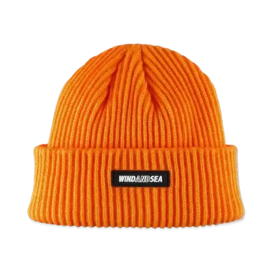 WIND AND SEA Wide Rib Knit Cap "Orange"
