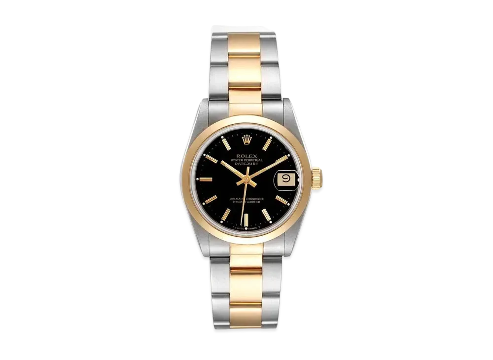 ROLEX Datejust "Black/Stainless Steel/Yellow Gold"