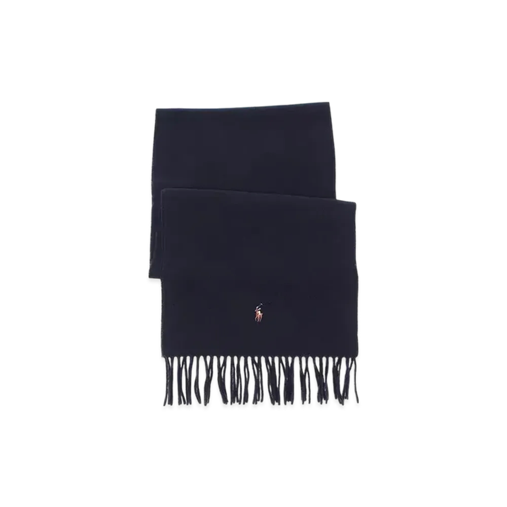 Polo Ralph Lauren Signature Italian Virgin Wool Scarf "Navy"
