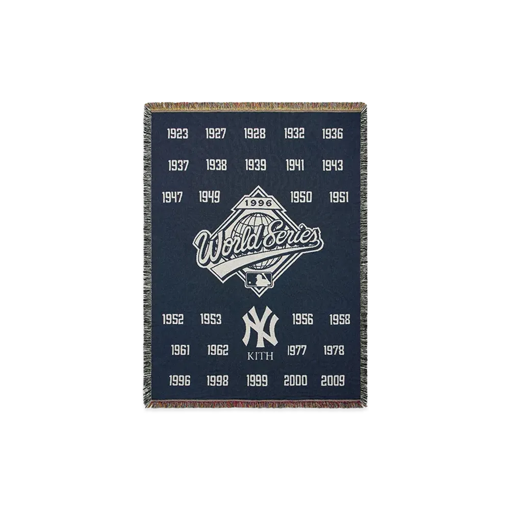 Kith x The New York Yankees World Series Tapestry Blanket "Nocturnal"