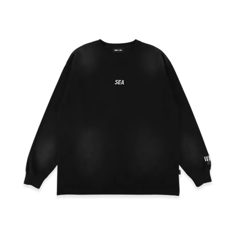 WIND AND SEA Sulfur Dyeing Logo L/S Tee "Black"