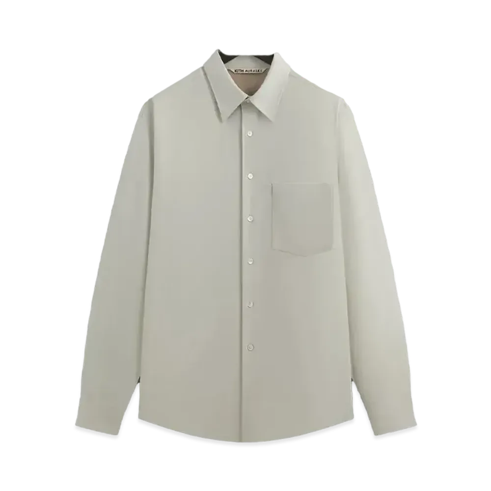 Kith 101 x Auralee Super Light Wool Shirt "Mercury"