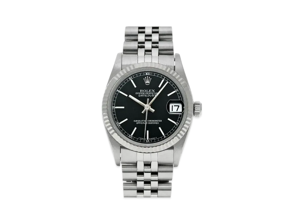 ROLEX Datejust "Black/Stainless Steel/White Gold"