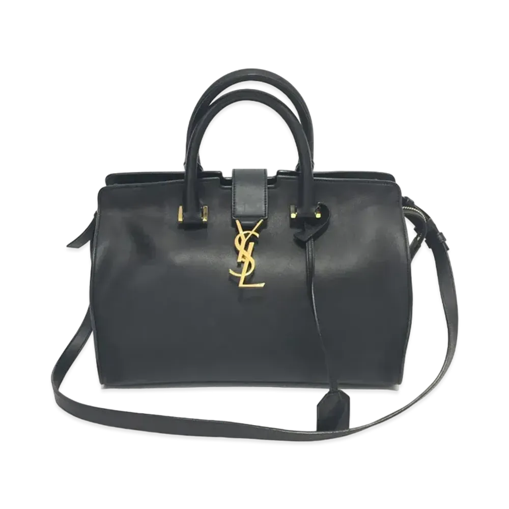 Saint Laurent Cabas Chyc Leather 2WAY Bag "Black"