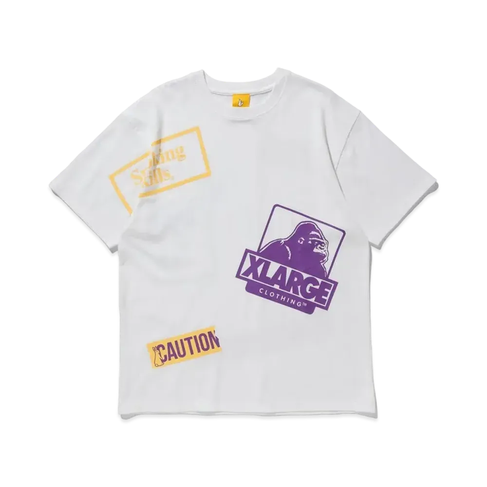 XLARGE x FR2 S/S TEE RANDOM LOGO "White"
