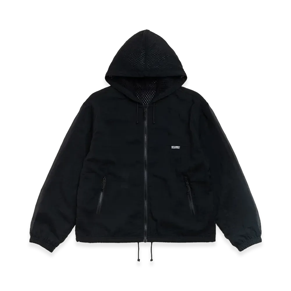 Stussy Layered Mesh Hooded Jacket "Black"