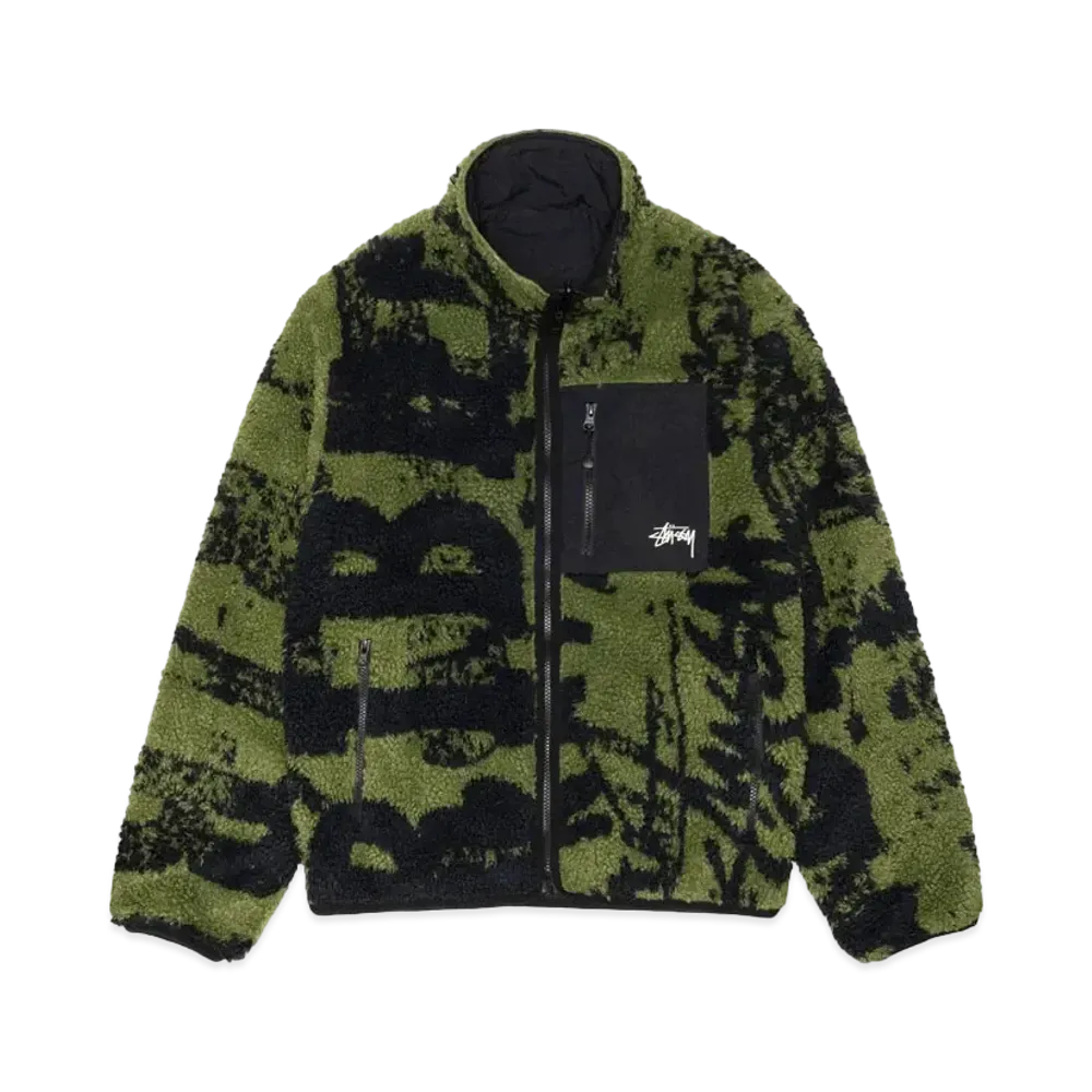 Stussy Sherpa Reversible Jacket "Green"