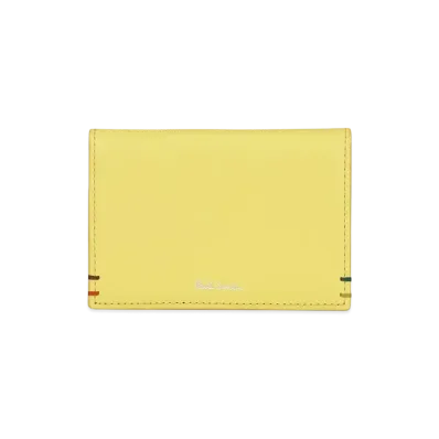 Paul Smith Highlight Stitch Pass Case "Yellow"