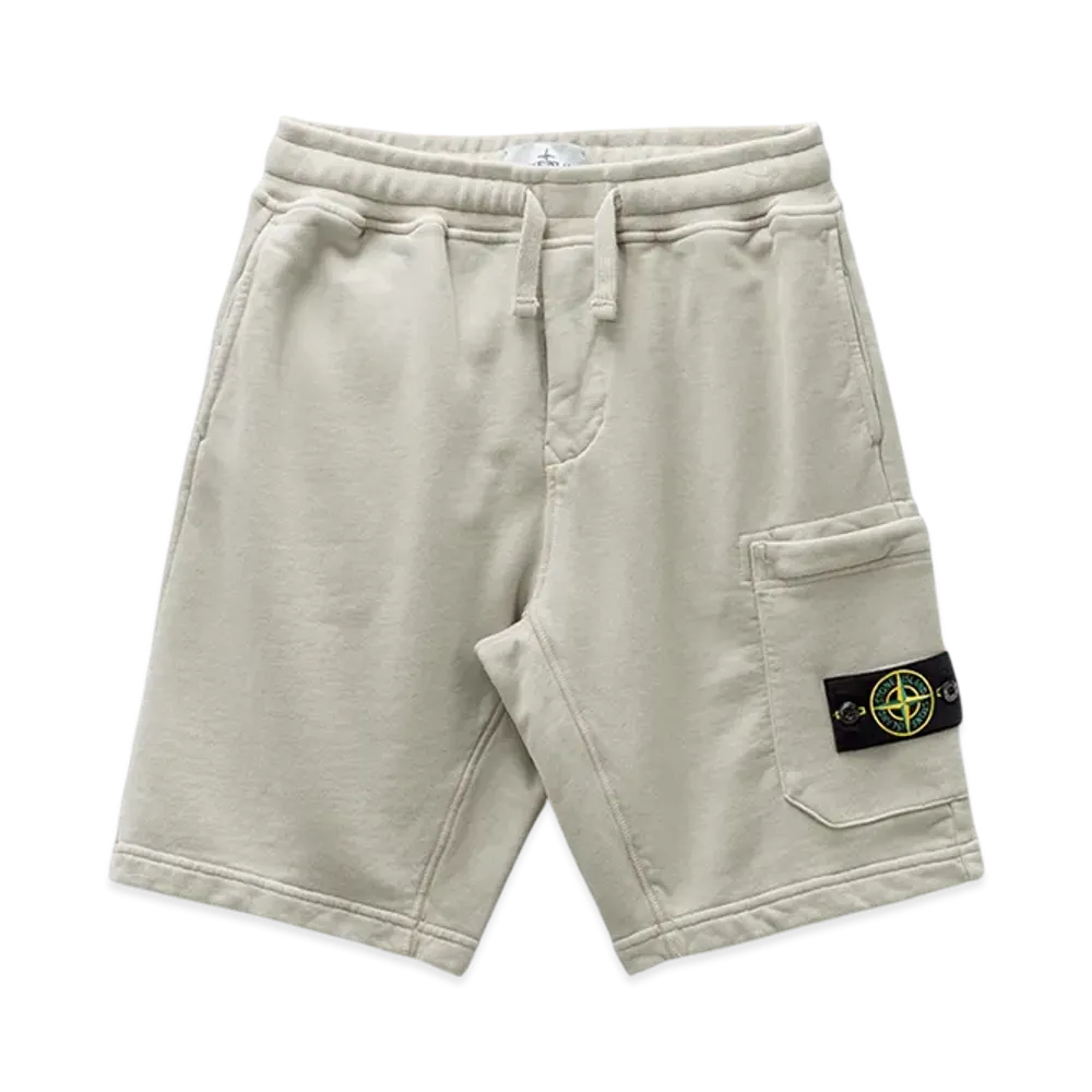 Stone Island 62520 Wappen Patch Bermuda Track Pants - 23FW "Off White"