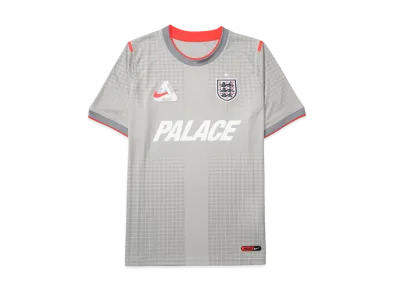 Nike x PALACE X2 World Cup Dri-Fit Academy Pro Short Sleeve Football Top England "Pewter Grey/Bright Crimson"