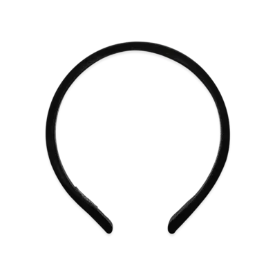 BALENCIAGA Holli Flat Headband "Black/Shiny Silver"
