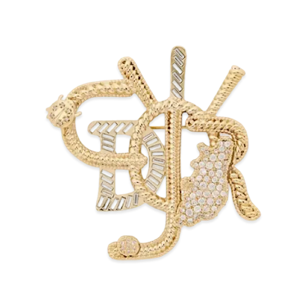 Dior x Cactus Jack Brooch "Gold"