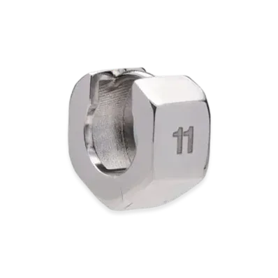 Maison Margiela Bolt & Nut Hoop Earring "Palladium"