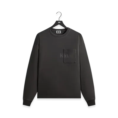 Kith Long Sleeve Quinn Tee "Carbon"