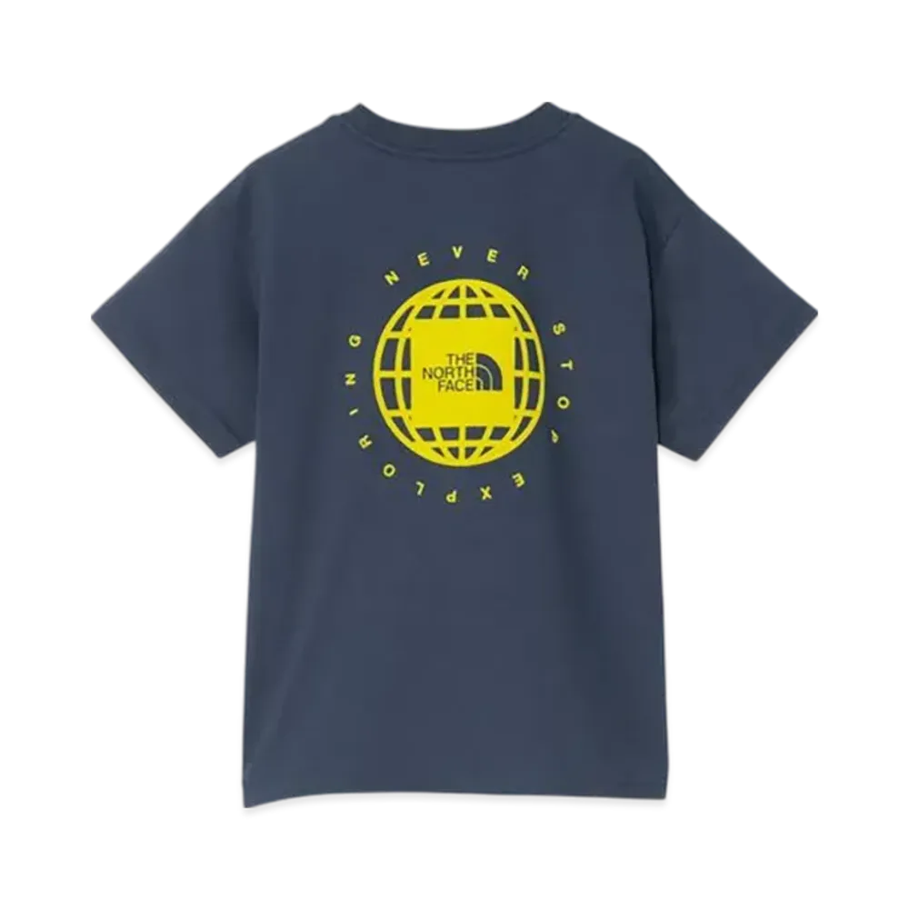 The North Face Kids Toddler Short Sleeve Geo Square Logo Tee "Urban Navy"