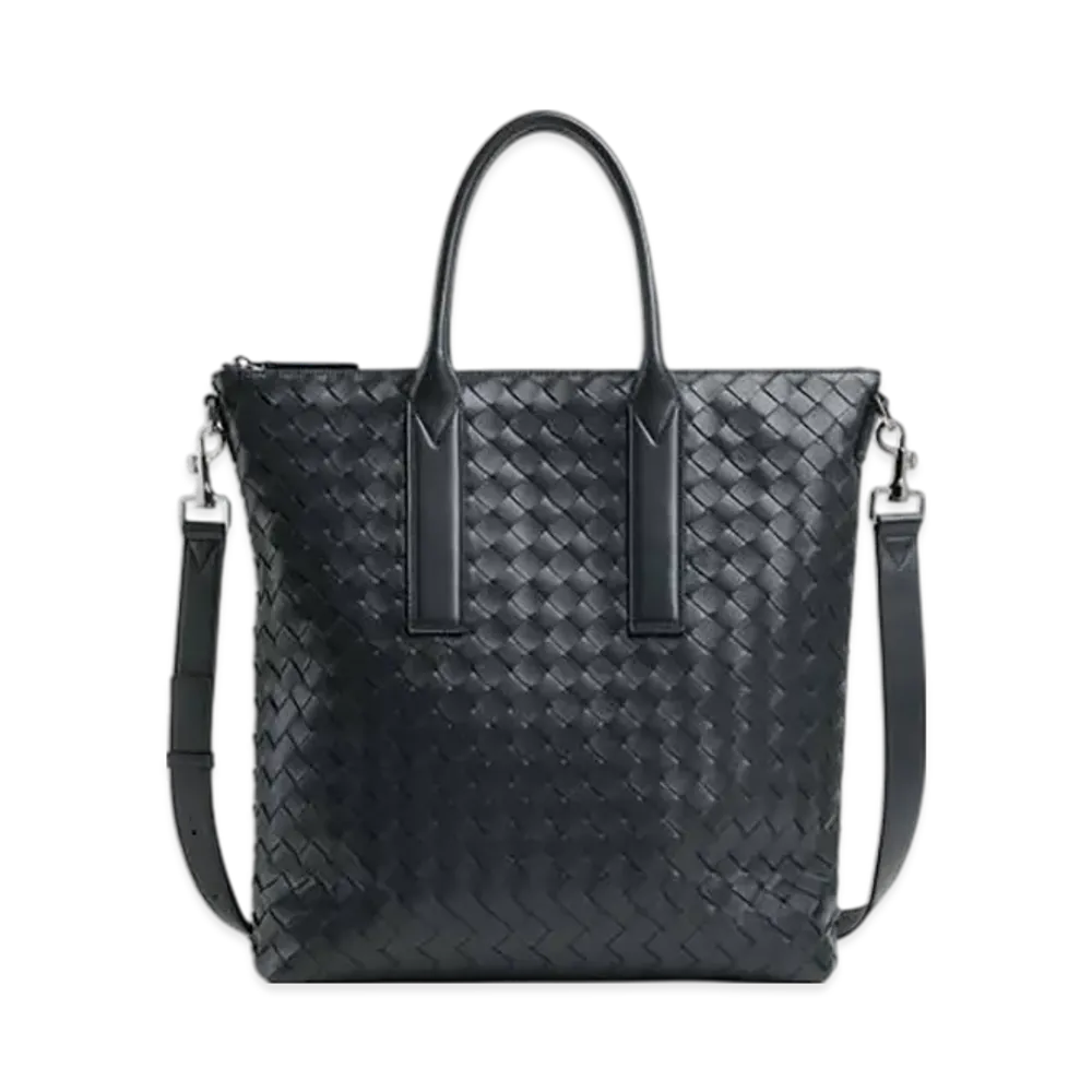 Bottega Veneta Intrecciato Zipped North-South Tote "Ardoise"